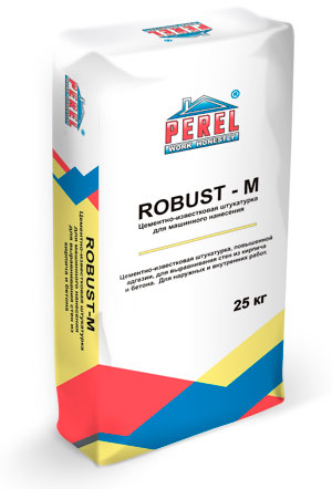 0514 ROBUST-M Штукатурка цементно-известковая Perel 25 кг в Рузе по низкой цене