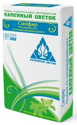 Наливной пол Каменный цветок самовыравнивающийся Сапфир 20 кг в Рузе по низкой цене
