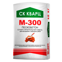 сухая универсальная смесь м300 (пескобетон) 40 кг кварц Руза купить